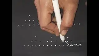 Simple and easy rangoli designs 🌺 |small rangoli designs |kambi kolam |muggulu designs dots rangoli 