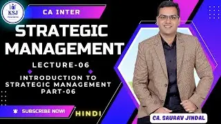 CA Inter Strategic Management Free Lectures | Ch-01-Introduction to SM-06 #caintergroup2