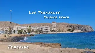 🌍 Tenerife Beach. Los Tarajales. Los Cristianos. Arona. Spain. 4K