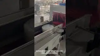 Automatic card labeling maxi paper towel roll shrinking machine #shorts  #machine #maxirollmachine