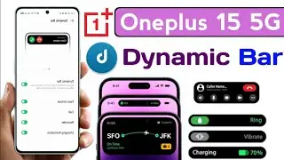 oneplus 15 dynamic bar setting enable kaise kare | how to dynamic bar oneplus 15