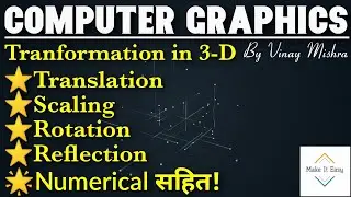 Transformation in 3-D with numericals