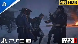 (PS5 Pro) | RED DEAD REDEMPTION 2 | 4. Old Friends | [4KHDR]  Gameplay