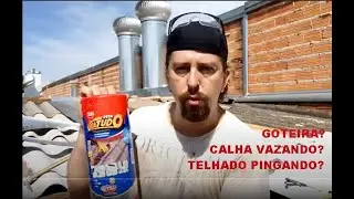 calha furada como consertar