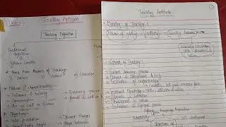 EMRS/JET/UGC NET Exam2025।। Teaching Aptitude Detail notes ।। Topic wise handwritten notes✍️📕#study 