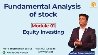 FUNDAMENTAL ANALYSIS OF STOCKS | Equity Investment by Ashok Devanampriya