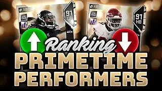 RANKING ALL 10 PRIMETIME PERFORMERS FROM WORST TO BEST! | Madden 19 Ultimate Team