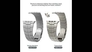 Titanium Strap for Apple Watch Band Ultra 49mm 45mm 41mm 38 42mm 44mm Metal Strap