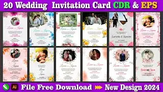 Wedding Invitation Card cdr File Free Download | Wedding Invitation Card design cdr Free Download