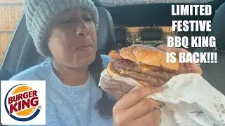 NEW BURGER KING FESTIVE BBQ KING FIRST TIME TRY REVIEW!!!