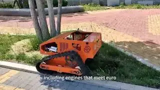 Affordable unmanned rubber track bush trimmer for sale with best price