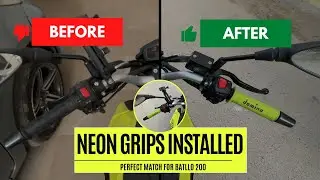 Neon Green handle Grips Installation on Batllo 200 | Batllo 200 Modification | Easy DIY at Home