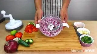 Manual Vegetable Cutter//Hand-Powered Food Chopper