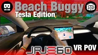 Tesla Beach Buggy Racing Game in VR POV - Firmware 20.4.1