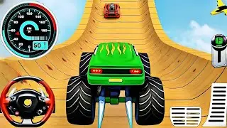 Monster Truck Mega Ramp Stunt Impossible Drive - Car Stunt Racing Game - Android Gameplay