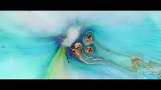 Liquid abstract 16 | acrylic space | Fluid Art | macro | 4 K
