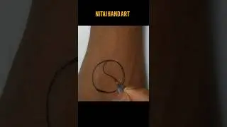 How to make yin yang tattoo ✨✨ #tattoo #shorts #yinyang