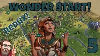 Civilization 6 - Wonder Start - Cleopatra on Paititi - REDUX! Civ 6 Egypt Deity Gameplay - Ep.5