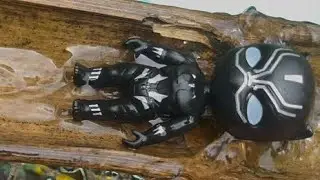 (Part 3) SWIMMING TIME! Baby Rogers  Floating in the River 🌊 Relaxing Superhero Water Play