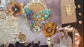 Vintage Butterfly Journal Flip Through | Elegant Scrapbook Aesthetic ✨ #journalingideas #simple 