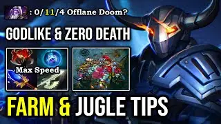 HOW TO CRAZY FARM & JUNGLE SVEN 6Min Madness 100% Deleted Doom From Offlane with Zero Death DotA 2