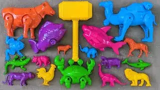 Cleaning Animals Cows Ducks Geese Chickens Elephants Goats Cats Pandas Orangutans | Muddy Animals 4