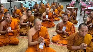 เดือน 3 ออกใหม่ 3 ค่ำ ทำวัตรเช้าวัดศรีทองปาน