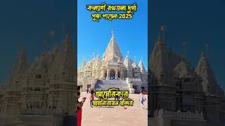 Kalyani Rathtala Durga Puja 2025😍 Pandal American Swaminarayan Mandir😍 #shorts #kalyani #2025