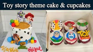 Toy story theme pineapple cake tutorial @NadiyaTanvir 