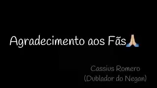 CASSIUS ROMERO DUBLADOR DO NEGAN
