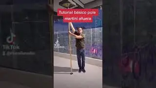 diy pole tutorial martini afuera, hombre hace pole ,pole dance pole fitness peleando