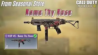 Best KSP 45 Name Thy Rose Gunsmith Loadout/Class Setup! | From Blacksmith's Table Store | CODM