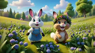 Three Fluffy Bunnies Bake a Pie | Fun Story Rhyme for Kids | Bunny Song and Learning for Toddlers