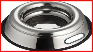Indipets Stainless Steel Spill Proof Splash Free Dog Bowl