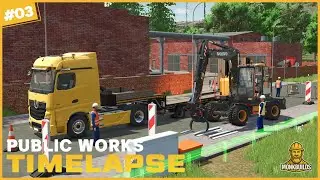 🚧 Repairing a Crash Barrier Near the Factory | FS25 Mittelberg Construction & Public Works
