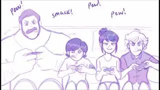 Family Game Afternoon | Bakery Enemies AU | Miraculous Ladybug | Comic Dub | Episode 73