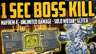 Borderlands 3: NEW GLITCH - 1 SEC MAYHEM 4 BOSS KILL - INFINITE DAMAGE ALL WEAPONS - SOLO RAID EASY