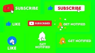 FREE GREEN SCREEN SUBSCRIBE, LIKE & BELL ICON INTRO WITH SOUND | NO COPYRIGHT | DOWNLOAD LINK |