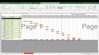 Mini Schedule Planned Vs Actual Excel Sheet