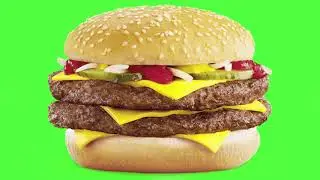 Green Screen Beef beef burger Vector #short