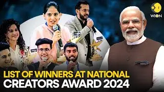 National Creators Award 2024: Who won what at India&rsquo;s 1st National Creators Award? | WION Originals
