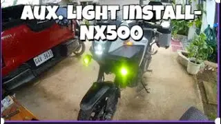 Установка дополнительных фар на мотоцикл Honda NX 500 в рамках проекта Fast Eddie Goes to the Phi...
