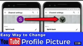 How to update your Profile Photo😍#spiritbash #createchannel#profilepicture#learnonline#shorts#joinus