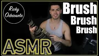 ASMR - Relaxing Brushing and Whisper for Sleep & Relaxation (Male Whispering, Brush Sounds)