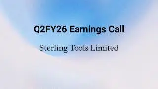 Sterling Tools Q2FY26 Earnings Conference Call