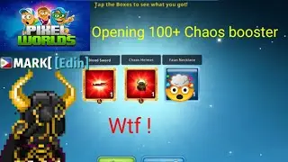 Open 100+ Chaos Booster I got Legendary ? 😱 | Pixel Worlds | #PixelWorlds