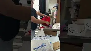 How we photograph and inventory items to resell online!