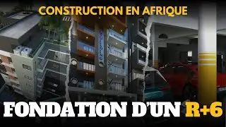 Lancement des fondation d&rsquo;un r+6 en Afrique | 2ROCK BTP