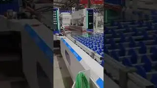 High Speed Glass Double Edging Machine layout in straight type | SUNKON