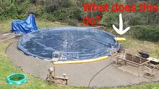 Remove Rain Water with a $10 Toilet Flusher.  DIY